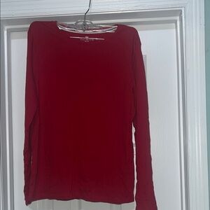 Talbots Rich Red Long Sleeve Tee